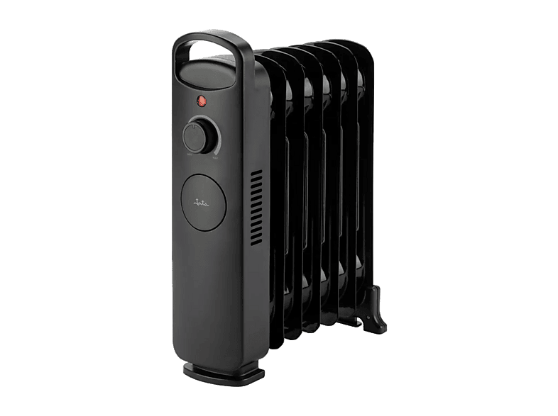 Radiador eléctrico - Jata JCRA1667, 850 W, 7 Elementos, Termostato Regulable, Negro