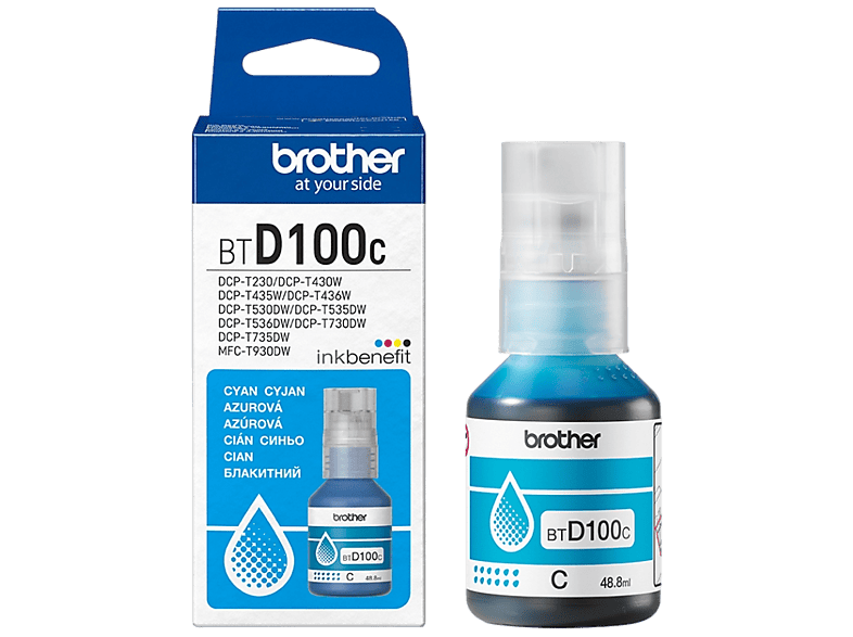 Brother BTD100C Błękitny 48,8ml