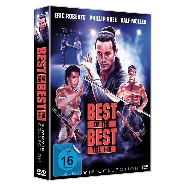 DVD-Cover von 'Best of the Best' mit Schauspielern, Titeltext, Altersfreigabe und Informationen zur Filmsammlung. Männer sind auf dem Cover abgebildet.
