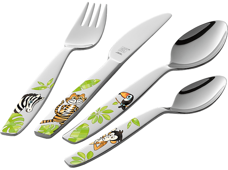 Zwilling 1026662 4-teiliger Kinderbesteckset, Jungle