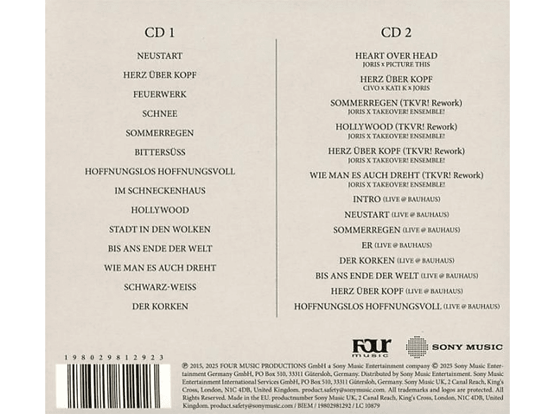 Thumbnail - Joris - Hoffnungslos Hoffnungsvoll 10 Jahre Edition (CD)