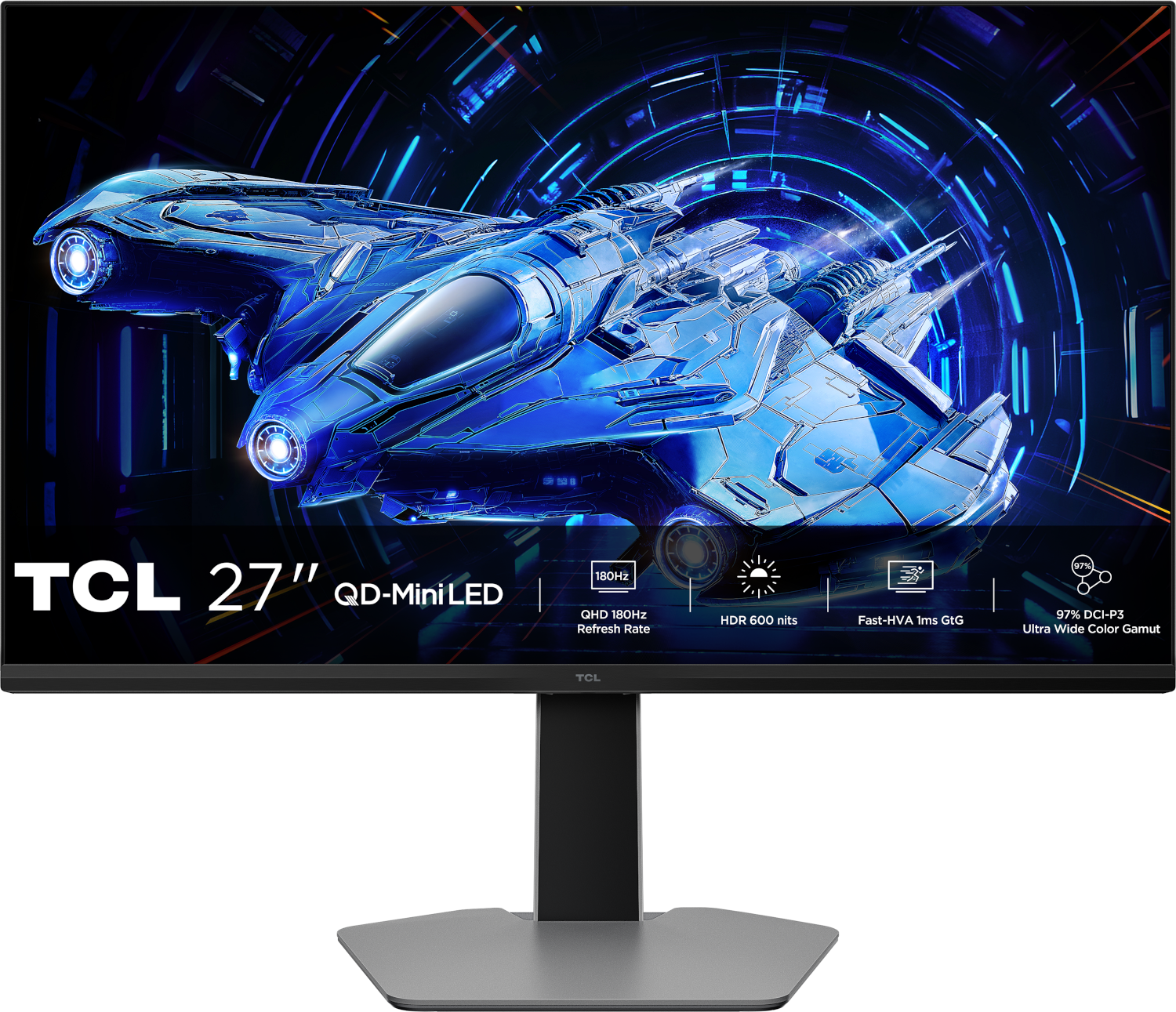 Tcl 27g64 27' Qd-mini-led Gaming Monitor - 27 Inch Qhd 2560 X 1440 Ahva (advanced Hyper-viewing Angle)