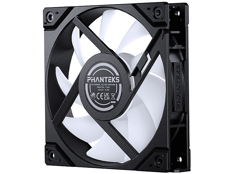 Thumbnail - PHANTEKS M25 Gen2 PWM D-RGB - Reverse Blade, 120mm Lüfter