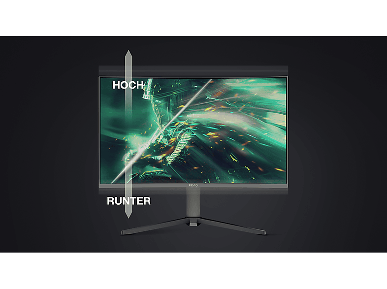 PEAQ PMO G320-CQE 32" QHD 180Hz Curved 32 Zoll Gaming Monitor, QHD, 1 Reaktionszeit, 300 cd/m², 180 Hz, Schwarz — Foto 3 von 5