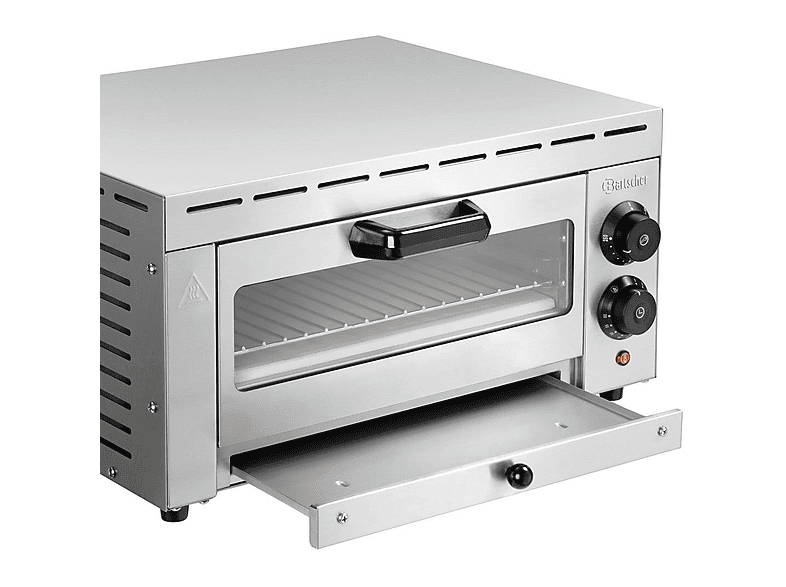 BARTSCHER A201113 ST340 Pizzaofen, Silber (1500 Watt)