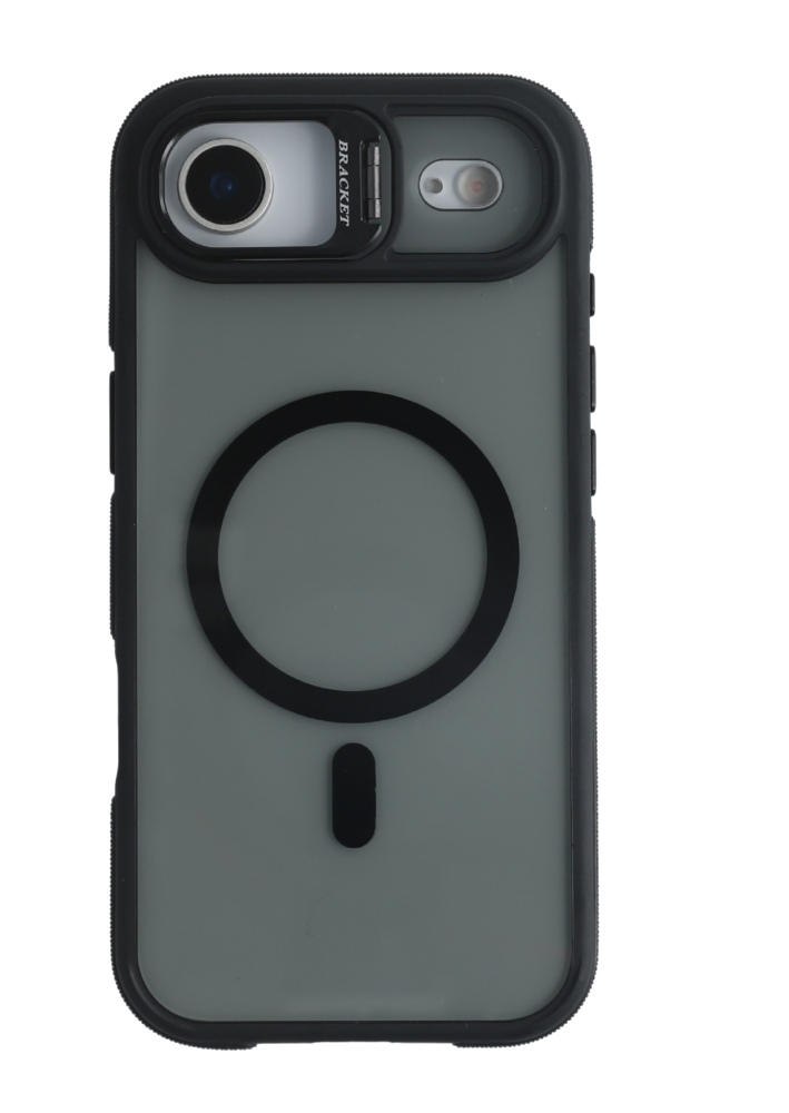 CASE AND PRO iPhone Air mágneses kamera kitámasztós tok, fekete (MAGC-IPH17A-BK)