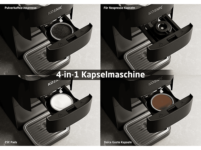 Thumbnail - KOENIC KMCM 41925 B Kapselmaschine Schwarz
