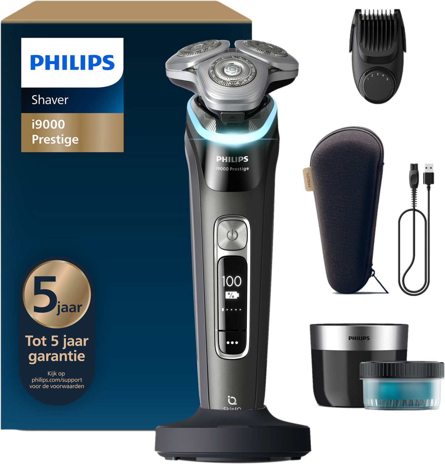 Philips Shaver I9000 Prestige Wet&dry Xp9200/33 Scheerapparaat Zwart