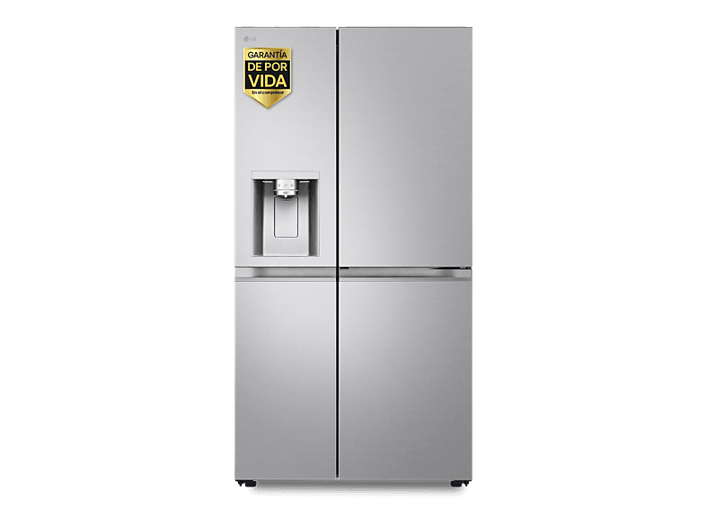 Frigorífico americano - LG GSLE91MBAC, No Frost, 179 cm, 628 l, DoorCooling+™, Spaceplus™, Acero texturizado antihuellas