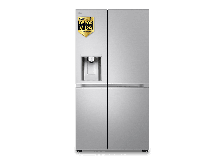Frigorífico americano - LG GSLE91MBAB, No Frost, 179 cm, 623 l, DoorCooling+™, Spaceplus™, Acero texturizado antihuellas