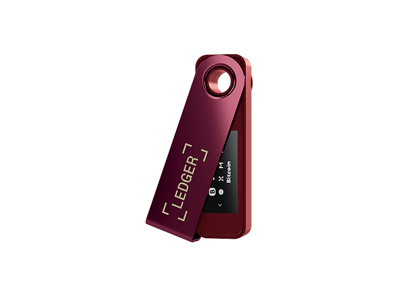 Lector de tarjetas - Ledger Nano S Plus™, Pantalla OLED, Chip Elemento Seguro: ST33K1M5, Magenta