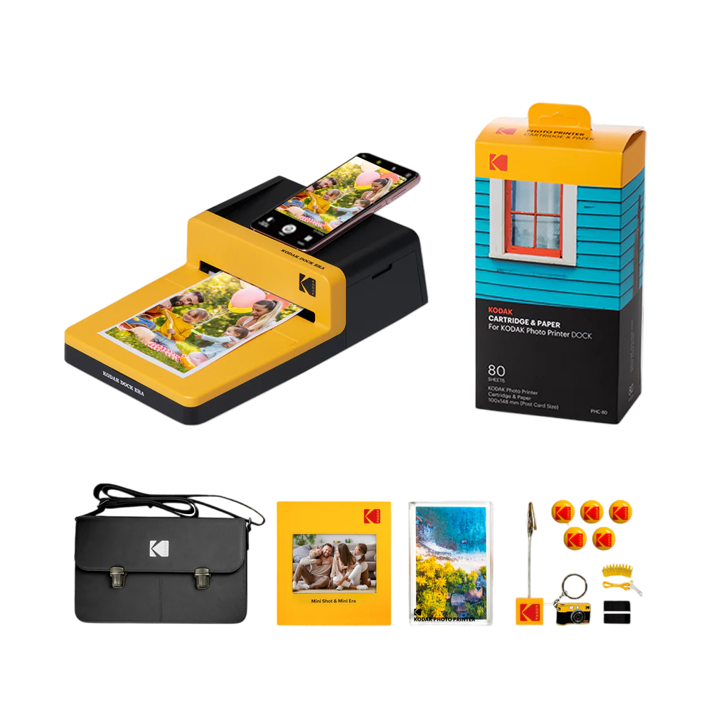 Kodak 3409 ISO16 10本セット 作例あり KODAK Dock Era 10x15 D600Y Aksesuar Paketli Fotoğraf Yazıcısı Sarı