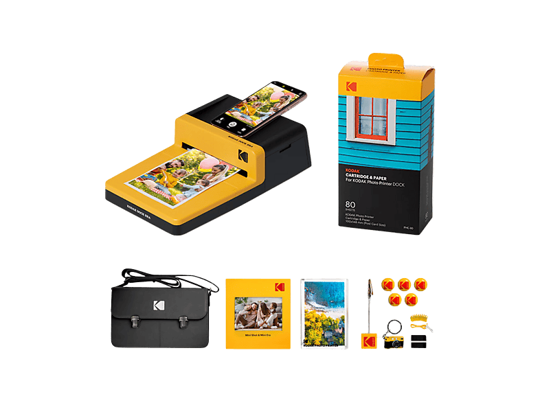 KODAK Dock Era 10x15 D600Y Aksesuar Paketli Fotoğraf Yazıcısı Sarı