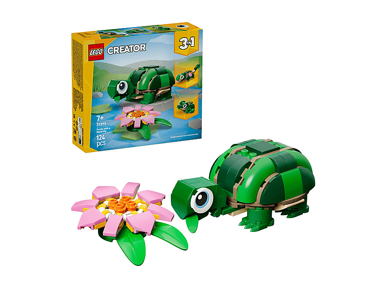 COSTRUZIONI LEGO Creator Tartaruga con fiore di ninfea - 31377