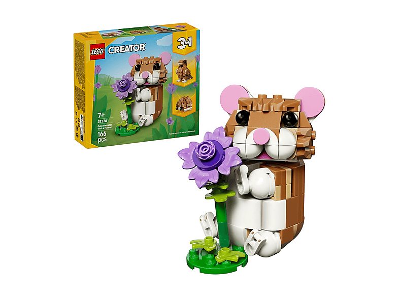 COSTRUZIONI LEGO Creator Simpatico criceto con fiore - 31376