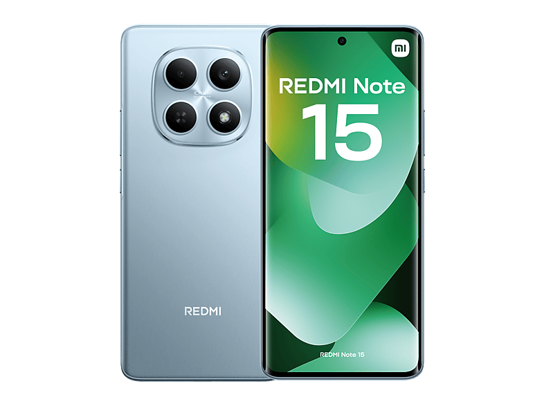 Xiaomi Redmi Note 15, Azul glaciar, 256 GB, 8 GB RAM, 6.77 AMOLED FHD+, MediaTek Helio G100-Ultra, 6000 mAh