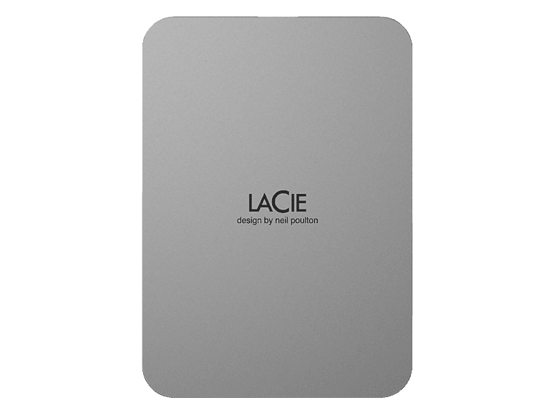 LACIE Mobile Drive Festplatte, 2 TB HDD, 2,5 Zoll, extern, Moon Silver