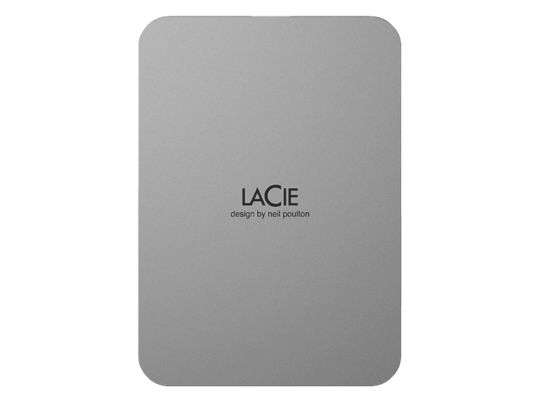 LACIE Mobile Drive Festplatte, 4 TB HDD, 2,5 Zoll, extern, Moon Silver