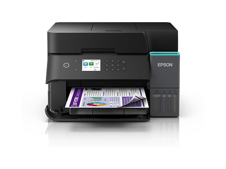 EPSON EcoTank ET-3950 Multifunktionsdrucker, Tintentank, WLAN, Duplexeinheit (für beidseitigen Druck), A4, A5, A6, Schwarz