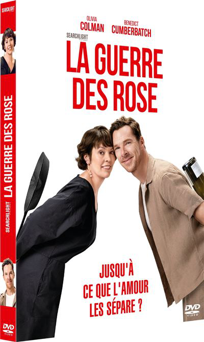 Filmposter: Olivia Colman en Benedict Cumberbatch. Titel: La Guerre des Rose. Tekst: Jusqu'à ce que l'amour les sépare?