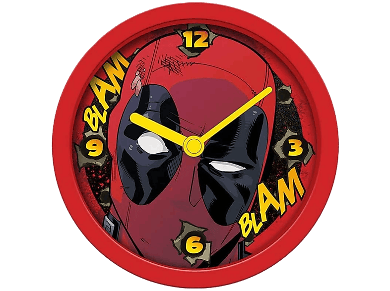 Reloj - Sherwood Marvel Deadpool Blam Blam, 12.7 cm, Rojo