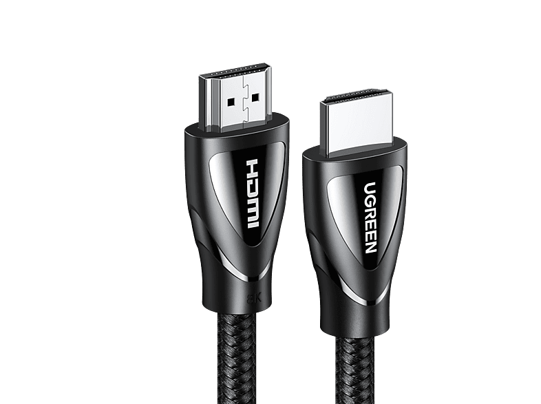 UGREEN 8K 60 Hz Ultra HD HDMI 2.1 5 m Görüntü Aktarma Kablosu Siyah, 80405