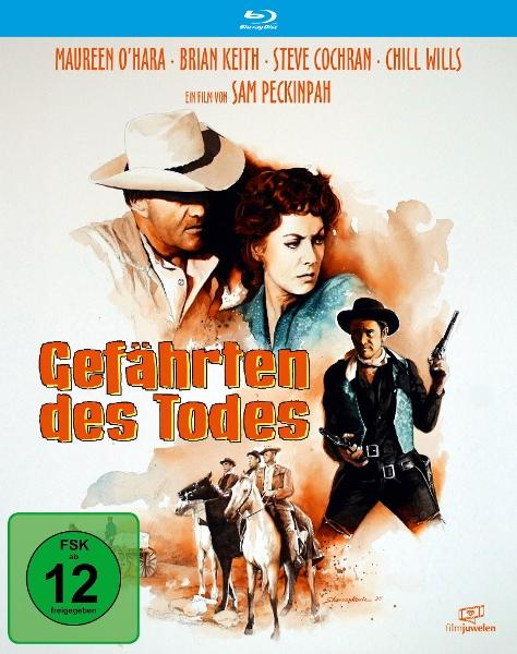 Filmposter mit Schauspielern, deutschem Titel, Cowboys auf Pferden und einer grünen Box mit Altersfreigabe.