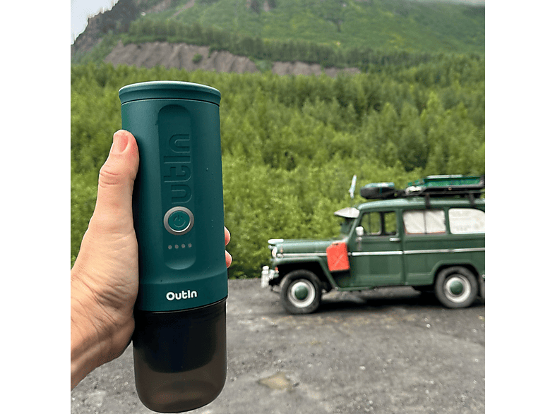 OutIn OTEM-01-Teal Nano Tragbare Espressomaschine Teal — Foto 4 von 5