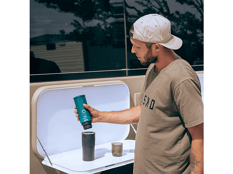 OutIn OTEM-01-Teal Nano Tragbare Espressomaschine Teal — Foto 5 von 5