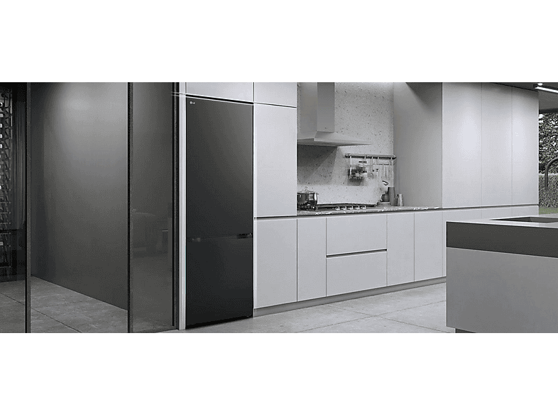 LG Electronics GBBS726AEV Kühl- und Gefrierkombination (A, 375 l, 2030 mm hoch, Freistehend mit Einbaumöglichkeit, Essence Black Steel) — Foto 4 von 4