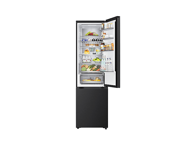 LG Electronics GBBS726AEV Kühl- und Gefrierkombination (A, 375 l, 2030 mm hoch, Freistehend mit Einbaumöglichkeit, Essence Black Steel) — Foto 3 von 4