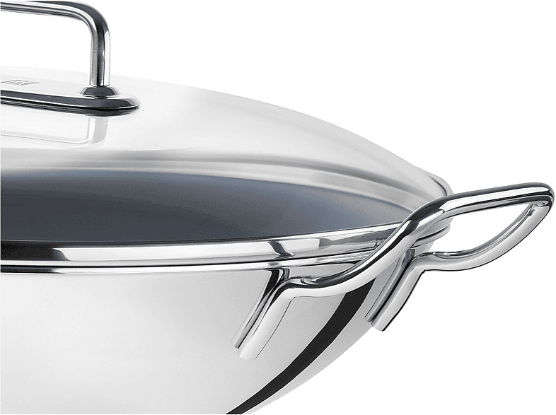 Zwilling Plus Wok-Bratpfanne (Edelstahl, passend für alle Herdarten, 32 cm)