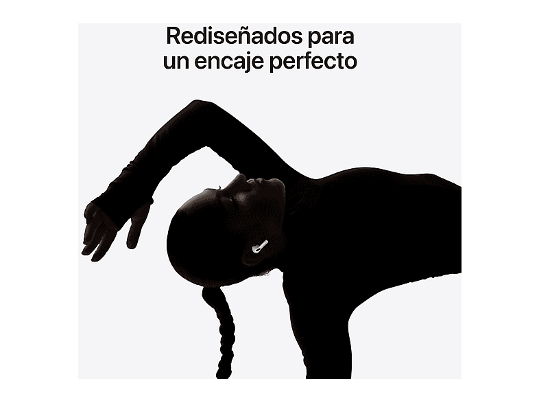 Apple AirPods Pro 3 (2025 3ª gen), Inalámbricos, Cancelación de ruido, Medición frecuencia cardíaca, Live Translation, Chip H2, USB-C, Blanco – imagen 3