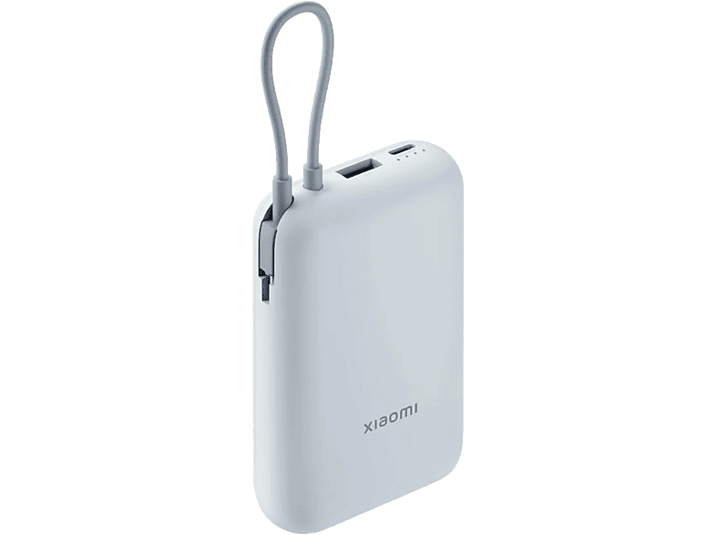 Xiaomi P15ZM, 10000 mAh, 1x USB-C, USB-A, 22.5W, Cable Integrado, Azul Hielo