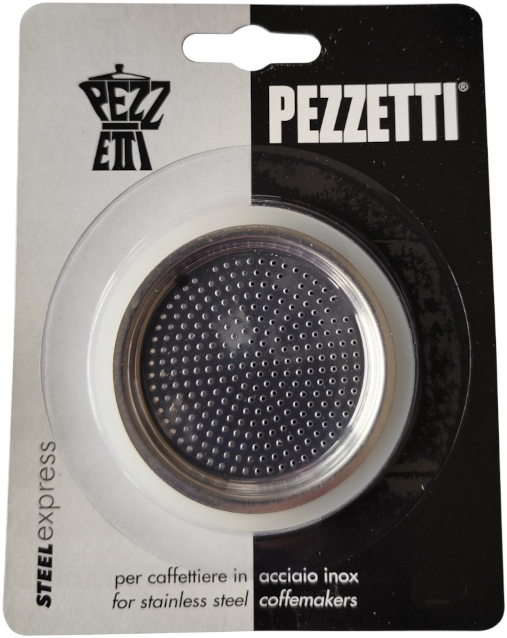 PEZZETTI 105003RI1SIL Szilikon gyűrű + szűrőbetét, 3-4 személyes kotyogós kávéfőzőhöz