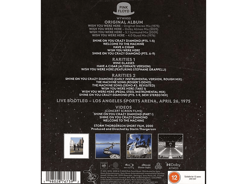 Thumbnail - Pink Floyd - Wish You Were Here (50th Anniversary) (Blu-ray Audio)