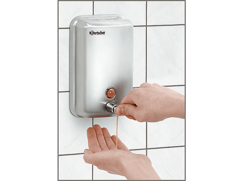 Thumbnail - BARTSCHER 850007 Wandmontage, CNS, 1L, Seifenspender