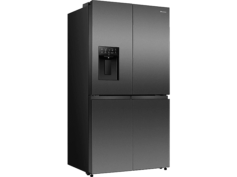HISENSE RQ5P640SYKD Flügeltürkühlschrank (640 l, D, 1790 mm hoch, Black stainless steel)