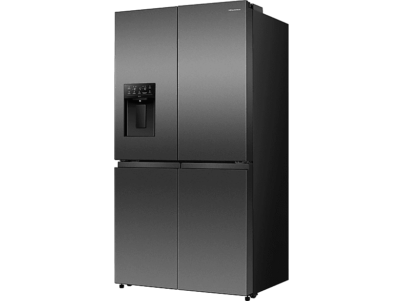 HISENSE RQ5P640SYKD Flügeltürkühlschrank (640 l, D, 1790 mm hoch, Black stainless steel)