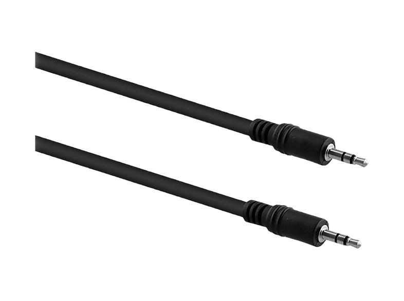 TNB JACK08 Audiokabel AUX3 M/M 0.8M, Schwarz