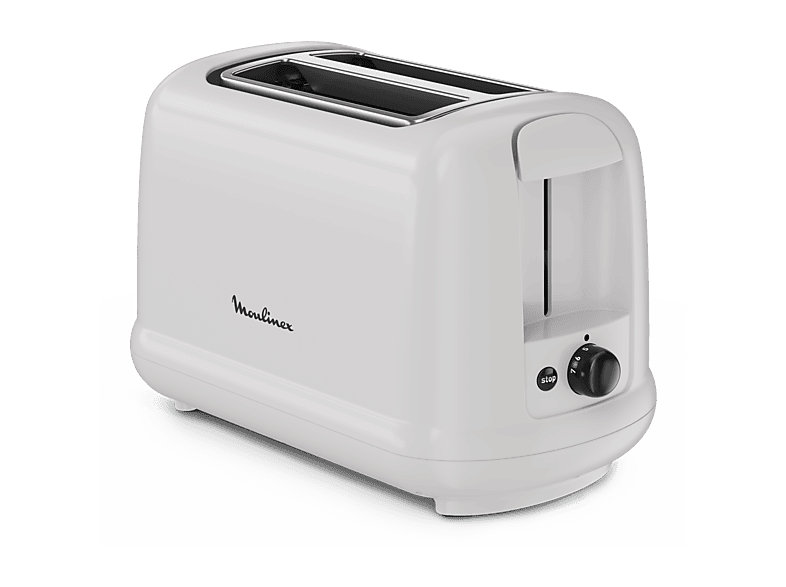 REACONDICIONADO Seminuevo Muy bueno Tostadora - Moulinex Simpleo LT160B, 850W, 2 ranuras, 7 niveles tostado, Palanca de elevación, Bandeja recogemigas