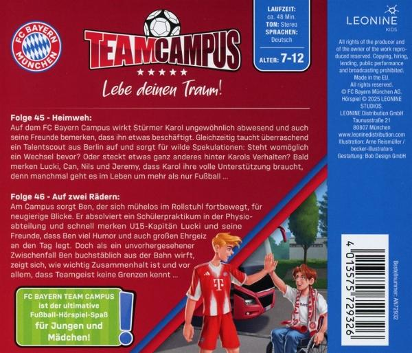 Cover von Team Campus. Zwei Jungen geben sich High-Five. Einer sitzt im Rollstuhl.