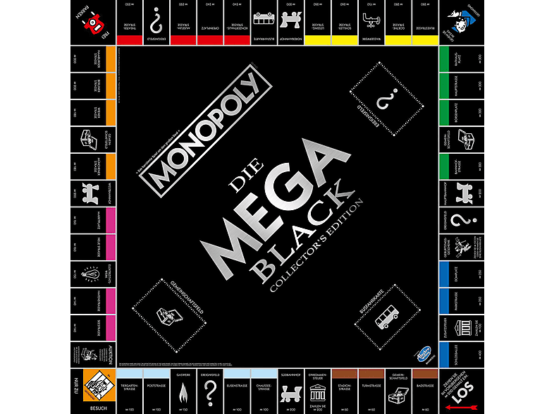 Thumbnail - WINNING MOVES Monopoly - Black Mega Edition Gesellschaftsspiel Mehrfarbig