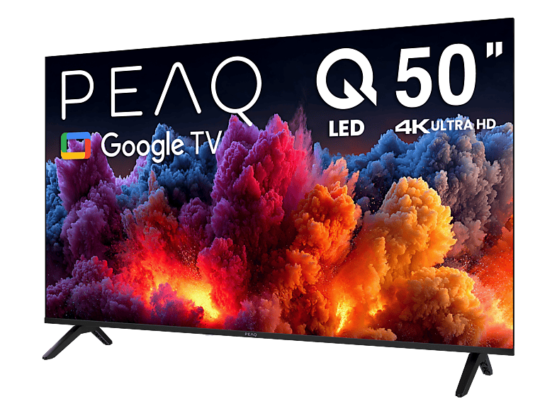 PEAQ 50Q80 50'' QLED Smart TV – Google İşletim Sistemli, Dahili