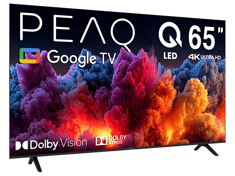 PEAQ 65Q80 65'' QLED Smart TV – Google İşletim Sistemli, Dahili