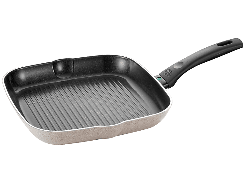 Ballarini 1027800 Ledro Grillpfanne (Aluminium, passend für alle Herdarten, 28 cm, PFAS-frei)