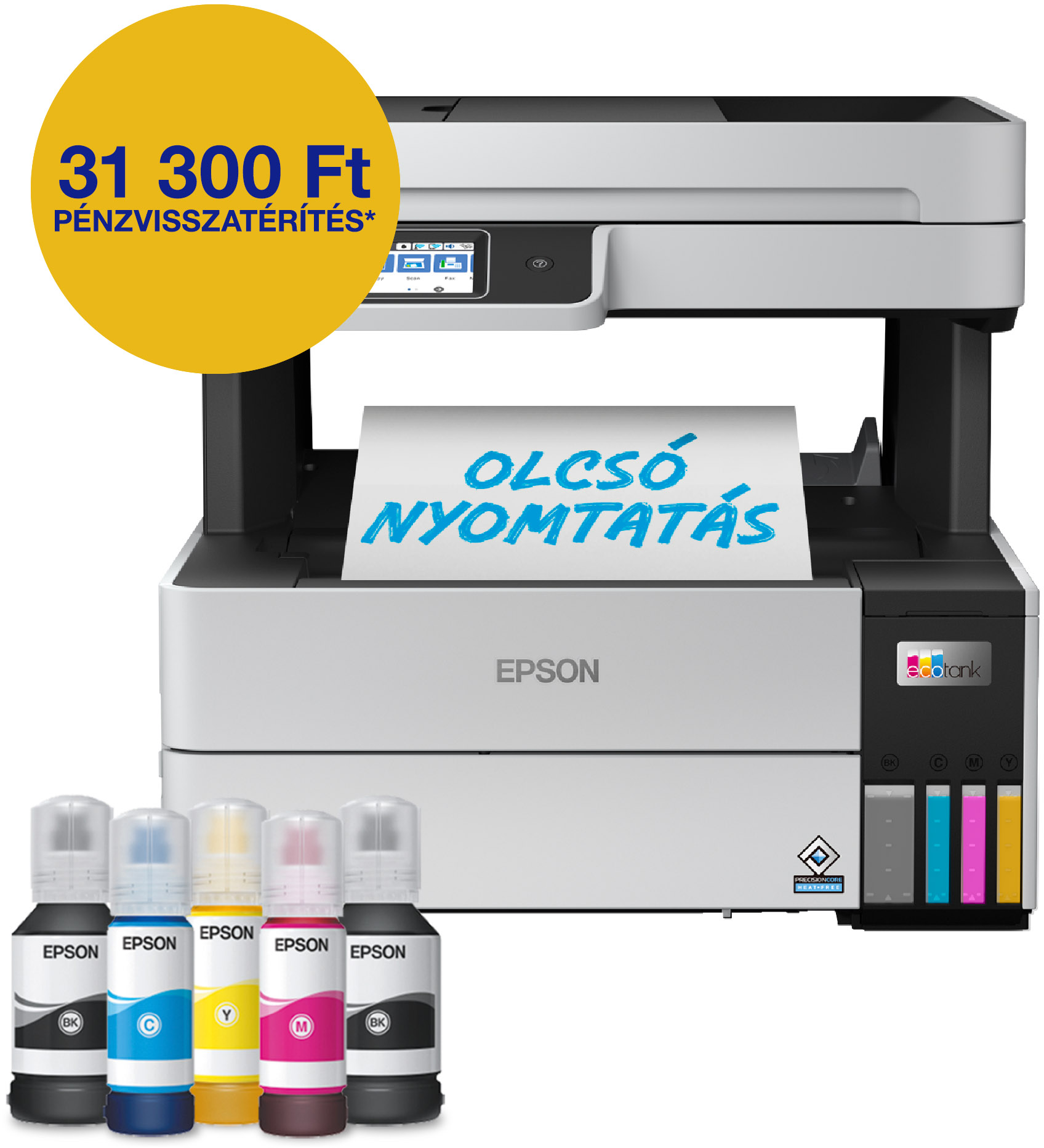 EPSON EcoTank L6490 multifunkciós színes DUPLEX Wifi/LAN külső tintatartályos tintasugaras nyomtató (C11CJ88403)