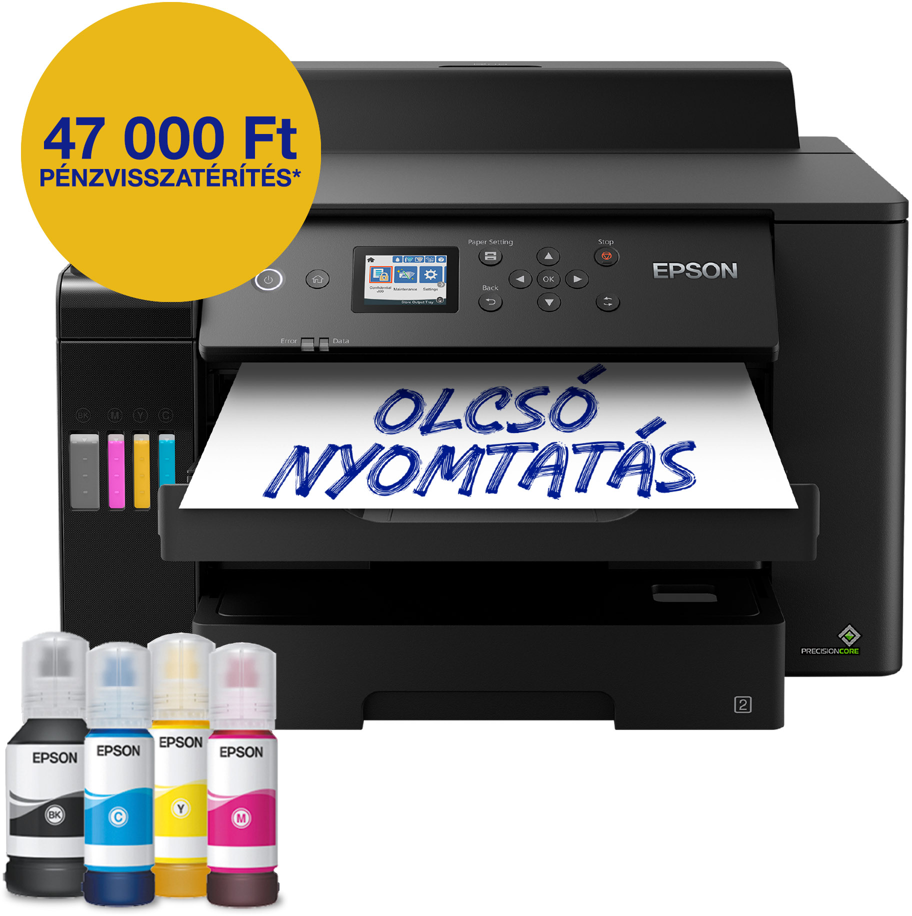 EPSON EcoTank L11160 A3 színes WiF/LAN külső tintatartályos tintasugaras nyomtató (C11CJ04402)