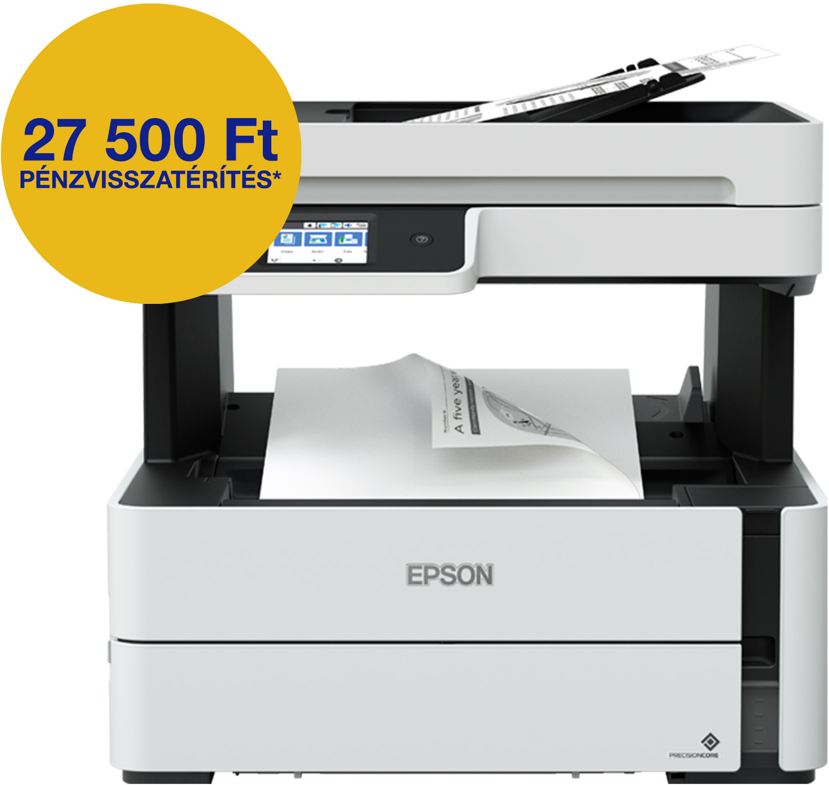 EPSON EcoTank M3180 multifunkciós MONO Wifi/LAN külső tintatartályos tintasugaras nyomtató (C11CG93403)