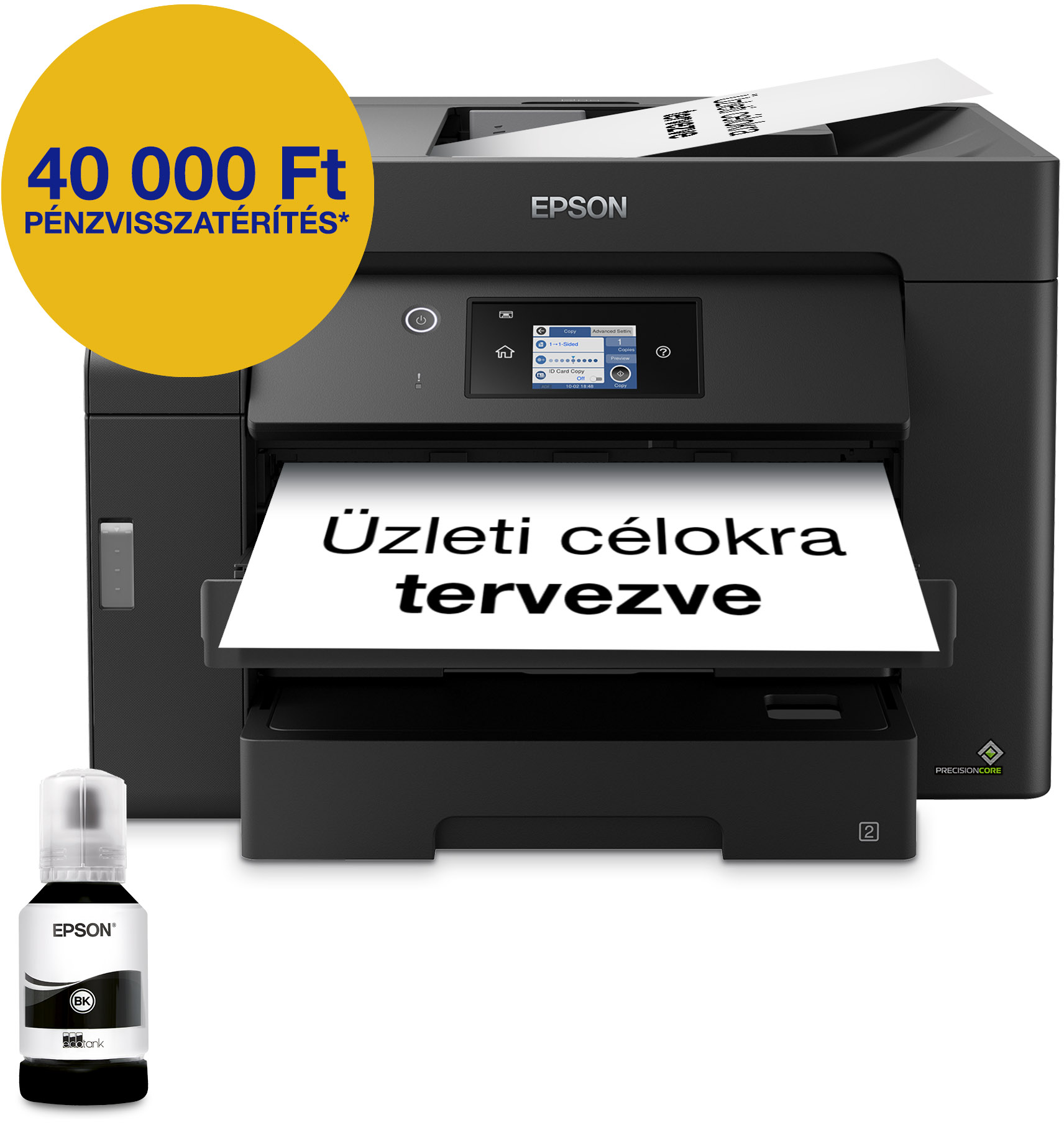 EPSON EcoTank M15140 A3 multifunkciós MONO DUPLEX WiFi/LAN külső tintatartályos tintasugaras nyomtató (C11CJ41402)